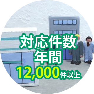 対応件数12,000件